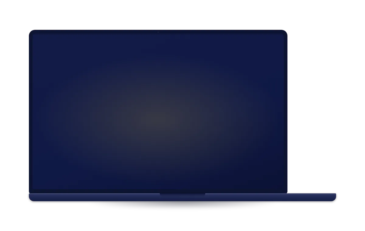 Leerer Laptop – Platz für dein Projekt